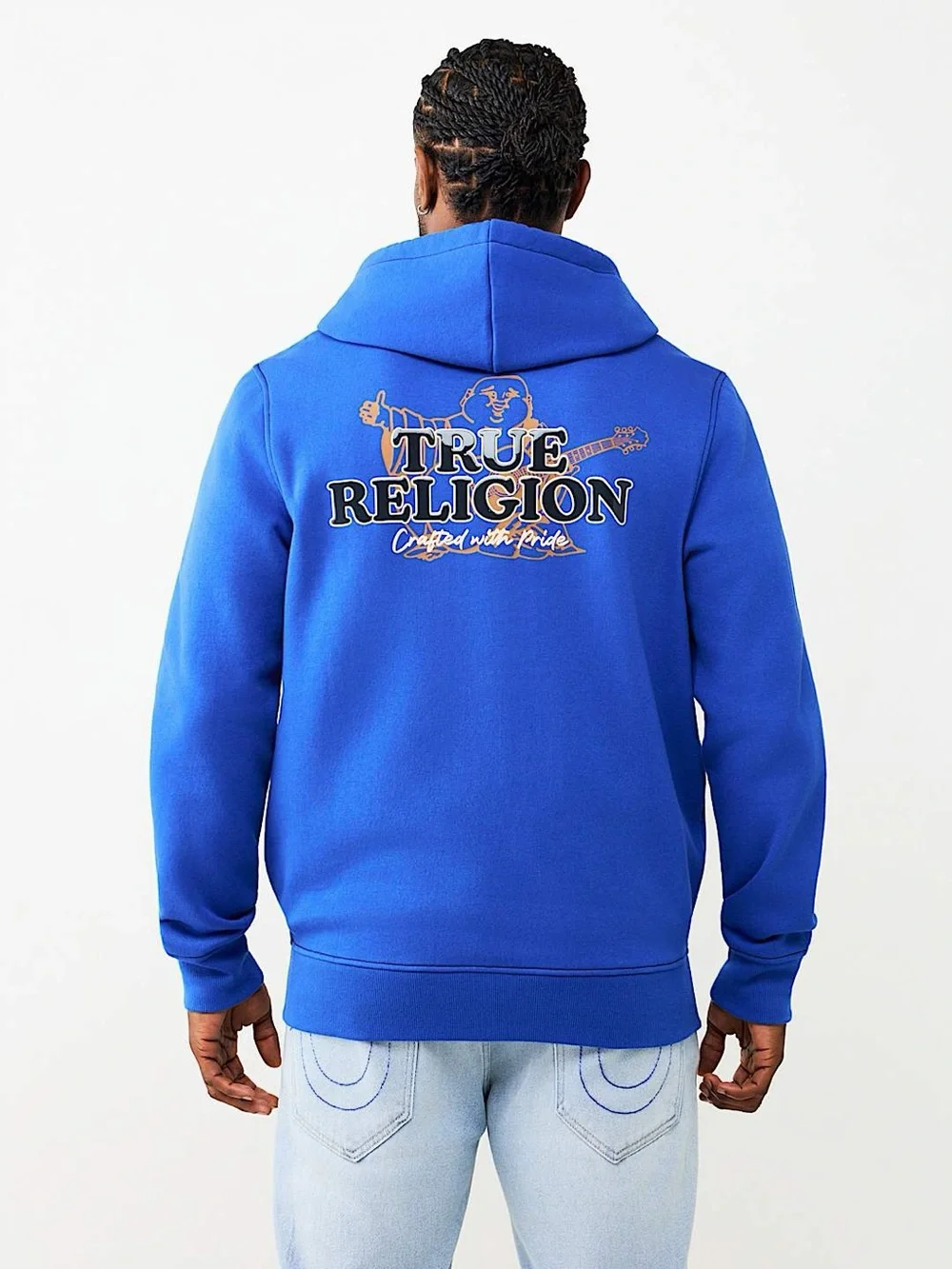 NWT True Religion Contrast Logo Zip Hoodie Mens Large